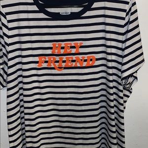 striped old navy t shirt